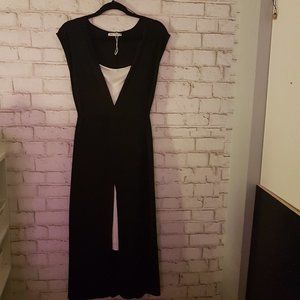 Belted two tone dress